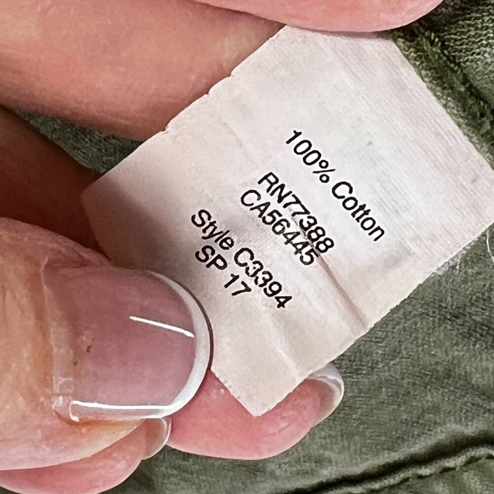 Madewell Olive Green Jacket Full Zip Pockets Womens Med Lightweight Army Style - Picture 9 of 12